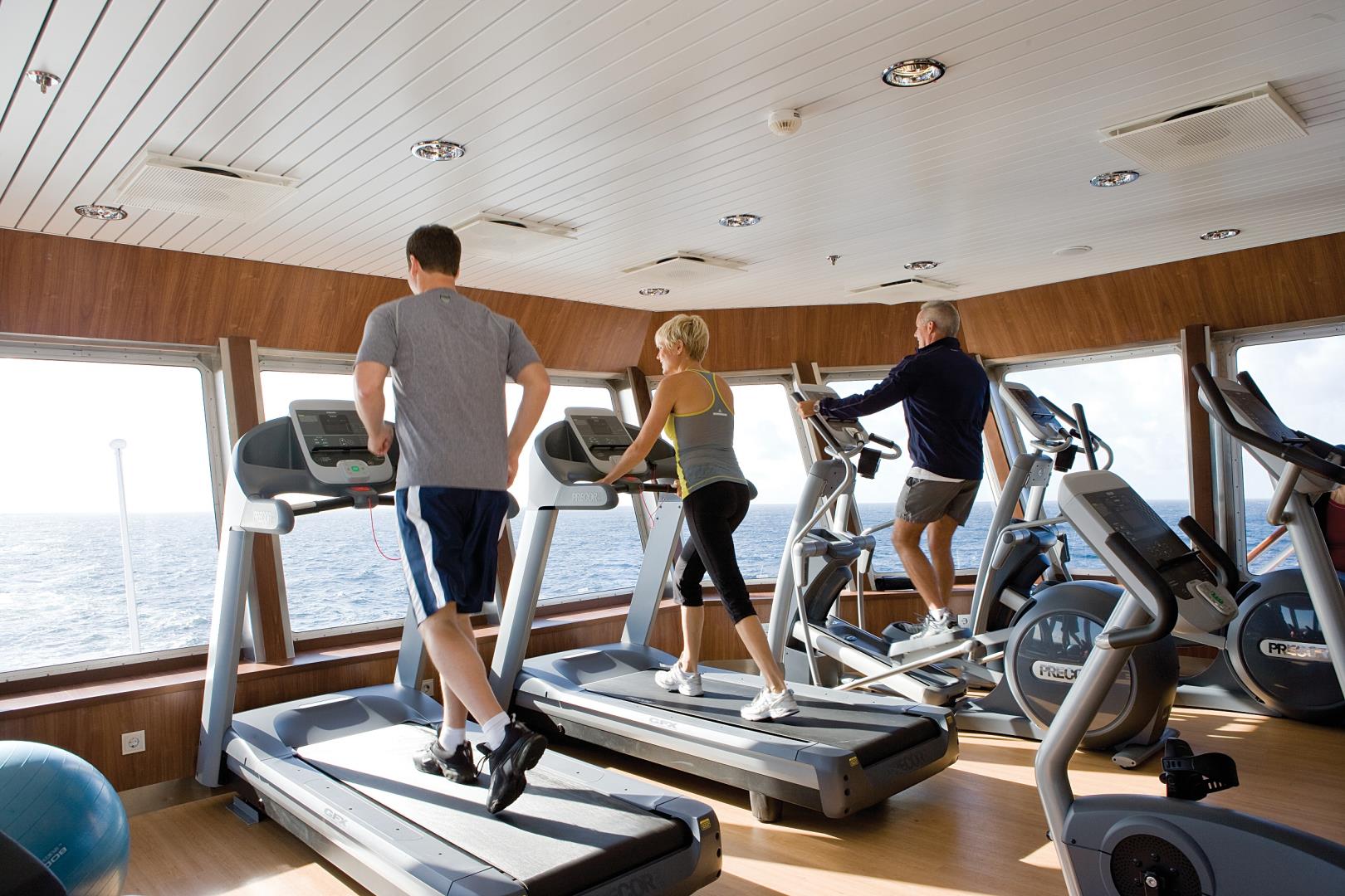 Fitness room on National Geographic Explorer